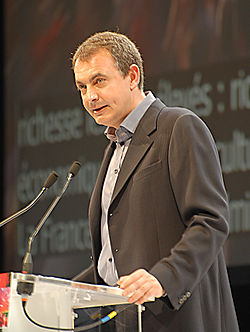 José Luis Rodríguez Zapatero à Toulouse en avril 2007