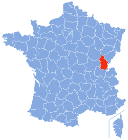 Localisation du Jura en France