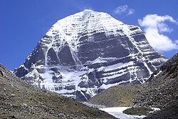 Vue du Kailash depuis le nord.