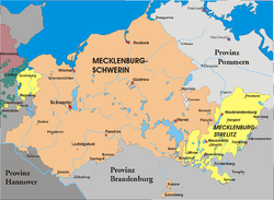 Carte du Mecklembourg-Schwerin