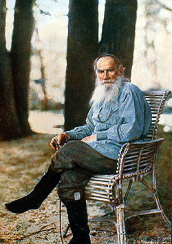Léon Tolstoï Photographié par Sergueï Prokoudine-Gorski.