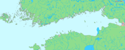 Carte du golfe de Finlande.