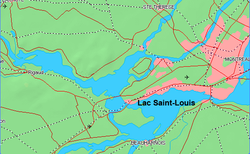 Situation du lac Saint-Louis