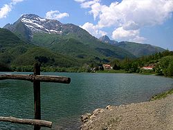 Vue depuis le Lac de Gramolazzo