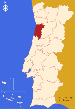 Localisation du district d'Aveiro