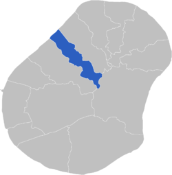 Carte de localisation du district d'Uaboe.