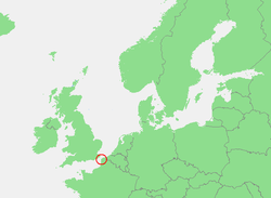 Carte de localisation du pas de Calais.