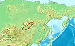 Carte de localisation des monts Iablonovy.