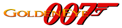Logo du jeu GoldenEye 007 sur N64.