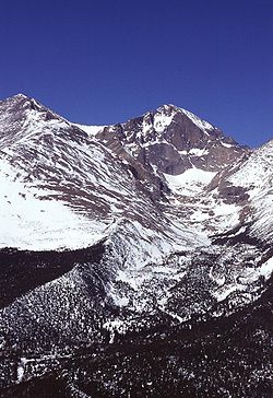 Vue du Longs Peak.