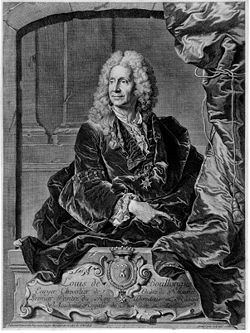 Portrait de Louis de Boullongne d'après un tableau peint par Hyacinthe Rigaud