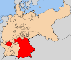 Le royaume de Bavière au sein de l'Empire allemand