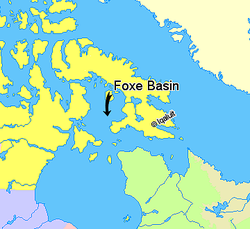 Carte du bassin de Foxe.