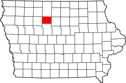 Map of Iowa highlighting Humboldt County.svg