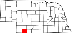 Map of Nebraska highlighting Hitchcock County.svg