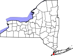 Emplacement du comté de Kings dans l'État de New York