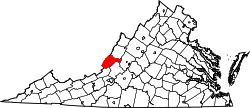 Map of Virginia highlighting Alleghany County.svg