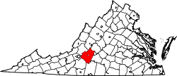 Map of Virginia highlighting Bedford County.svg