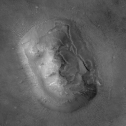 Image satellite prise par Mars Global Surveyor en 2001.