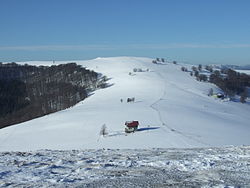 Panorama du Rossberg sous la neige.