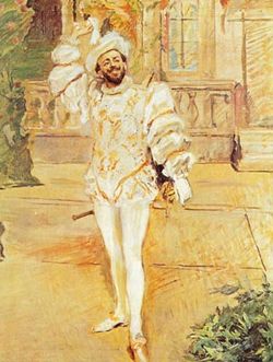 Portrait du chanteur Francisco d'Andrade (1856-1921) en Don Giovanni (n°11) par Max Slevogt (1902), Staatsgalerie Stuttgart