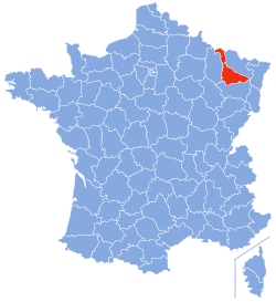 Localisation de Meurthe-et-Moselle en France