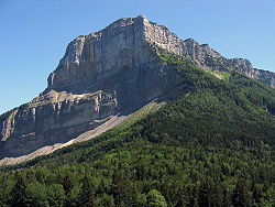 Le Granier, photographié au niveau du col du Granier