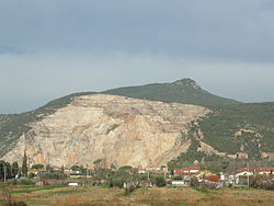Vue du Monte Serra depuis la province de Pise.