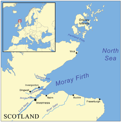 Carte du Moray Firth.