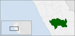 Localisation de la région Junín