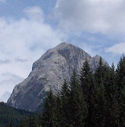 Le Monte Peralba vu du Val Visdende