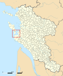 Localisation du Pertuis de Maumusson en Charente-Maritime.
