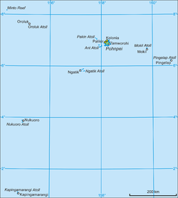 Carte de Pohnpei.