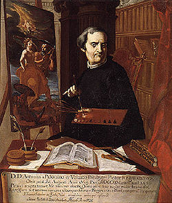 Portrait de Antonio Palomino par Juan Baptista Simo.