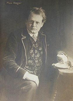 Max Reger, carte postale (1910)
