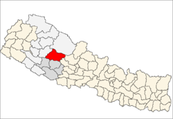 Localisation du district de Rukum