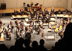 Midori Gotō reçoit une standing ovation avec le San Antonio Symphony Orchestra à San Antonio (Texas) en 2007.