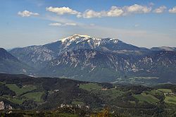 Le Schneeberg vu du sud
