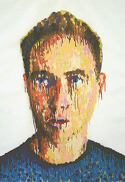 Self Portrait 2005, Acrylic Lacquer on canvas