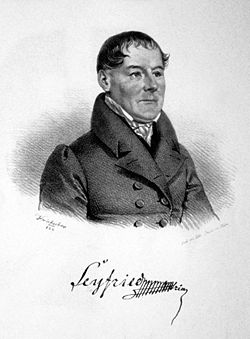 Ignaz von Seyfried. 1829 lithographie de Josef Kriehuber