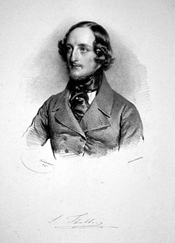 Sigismond Thalberg. Lithographie de Josef Kriehuber, 1841.