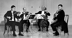 Le Quatuor Juilliard en 1963.