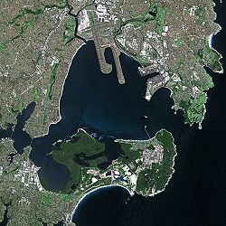 Image satellite de Botany Bay.