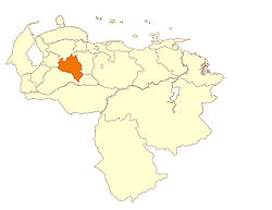 Localisation de l'État de Portuguesa