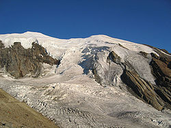 Le Weissmies et le glacier de Trift