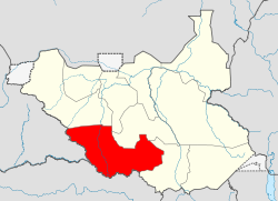 Localisation de l'État dans le Soudan du Sud