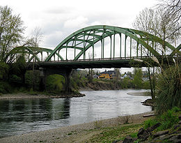 La rivière Clackamas à Oregon City.