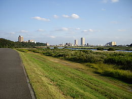 La rivière Edo à Ichikawa.