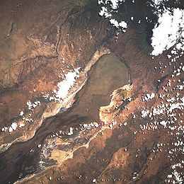 Lac Eyasi depuis l'espace en mai 1993