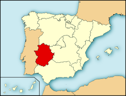 Accéder aux informations sur cette image nommée Localización de Extremadura.svg.